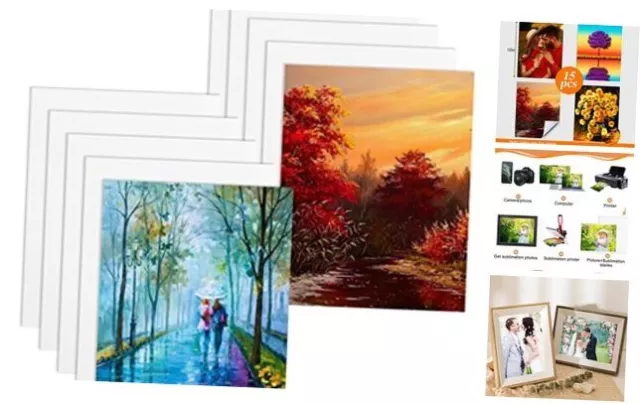 Sublimation Blanks Products for 8x10 Picture Frame, 15Pcs for DIY Halloween 3