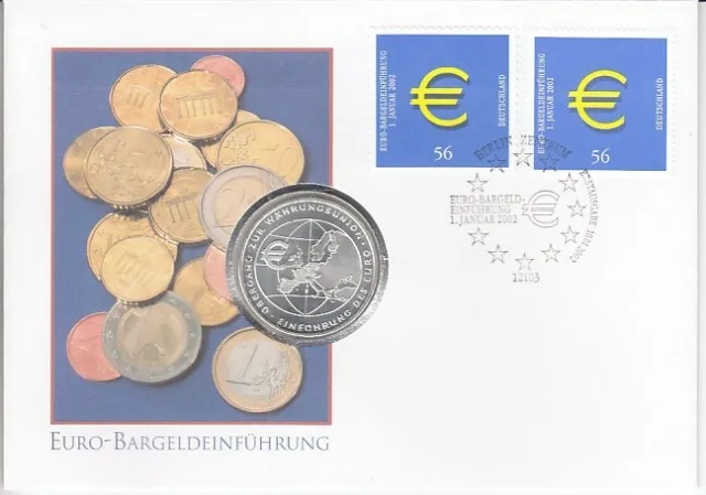 Numisbrief   Deutschland  10 €   Euro Bargeldeinführung  2002