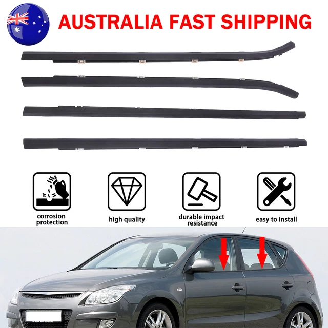 4PCS WEATHER STRIP Window Door Trim Seal Set For Hyundai I30 FD Hatch