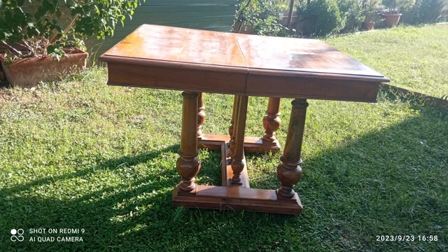 Tavolo Francese In Massello Di Noce Fine 800
