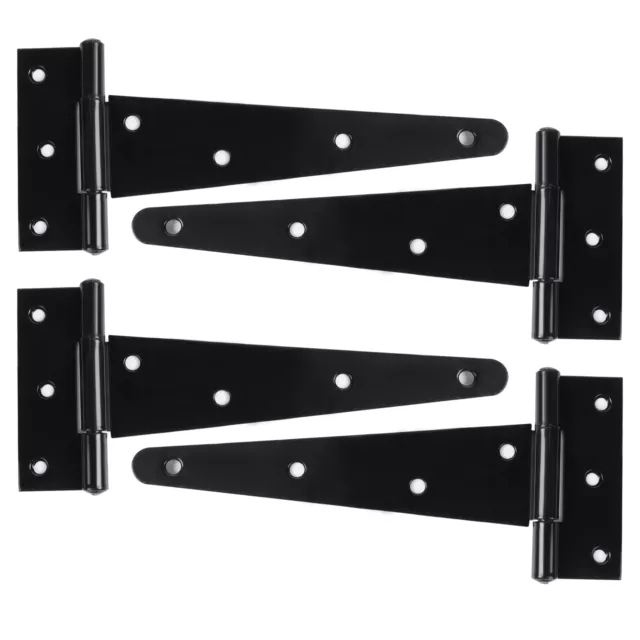 6" 2-10pcs Heavy Duty T-Strap Shed Hinge Gate Strap Door Barn Hinges Rustproof