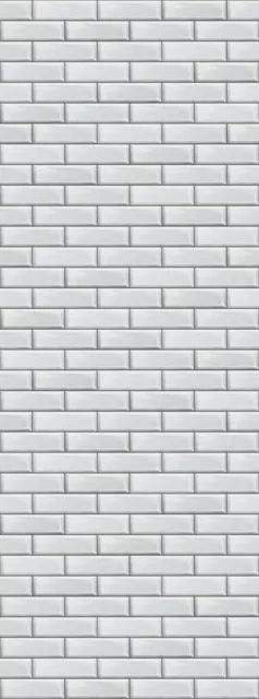 Vox Motivo Wall Cladding White Brick Effect 250mm x 2.65m Pack of 4