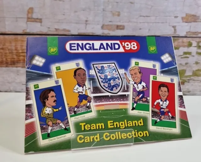 BP England 98 Team England libro collezione carte vuoto tre leoni