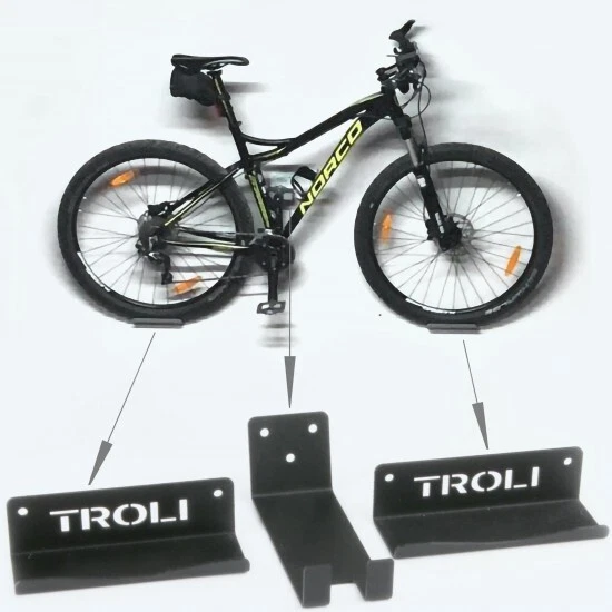 Bike Wall Mount Horizontal — Bike Pedal Wall Hanger