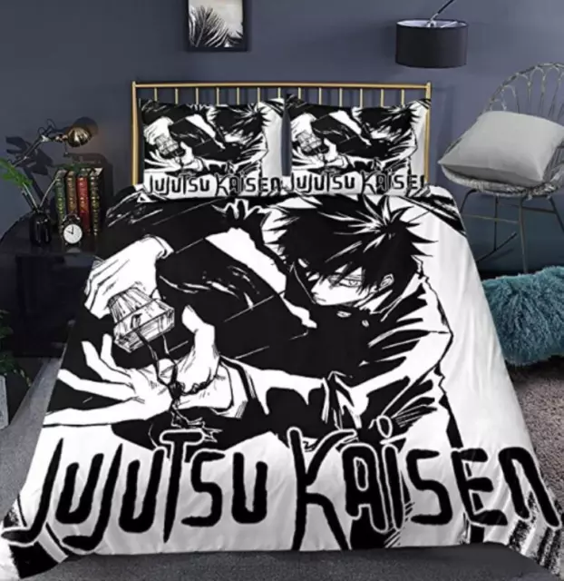 Bettwäsche Set Jujutsu Kaisen Anime Bettbezug 135x200 200x200 Kissenbezug 80x80