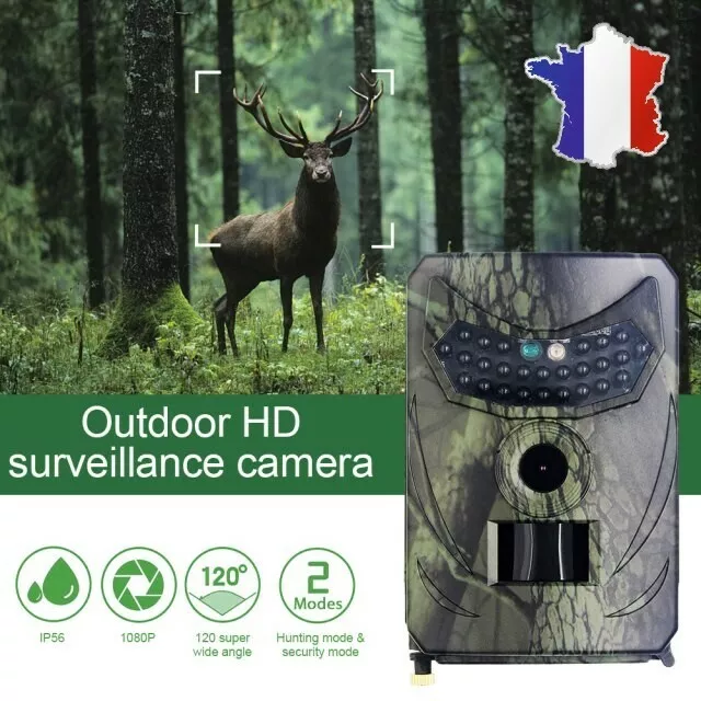 Caméra De Chasse 1080P 12MP Vision Nocturne Étanche Surveillance Infrarouge