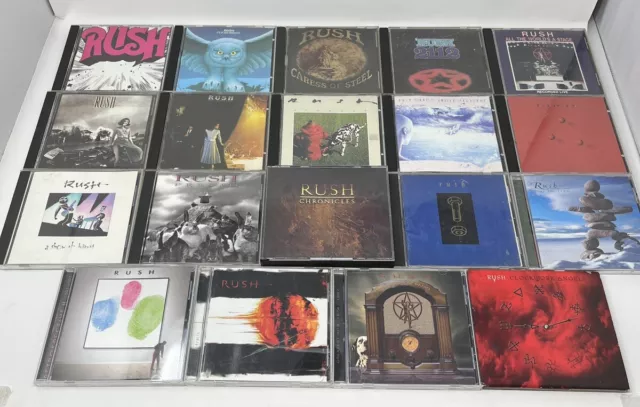 Rush 20 CD Lot Studio Albums Live Albums 70s 80s 90s 00s 10s Greatest Hits Etc