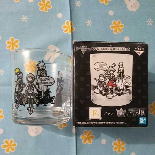 Kingdom Hearts Ichiban Kuji F Award Glass Aqua Ventus Terra Mickey Final Fantasy