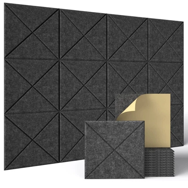 Panneaux Acoustiques Bluetone WaveFuser PRO, Panneaux D'isolation Acoustique, Diffuseur, Acoustic Panels, Panneaux Muraux Décoratifs, Traitements Acoustiques Pour Home Studio (Acajou, 100x50x7cm