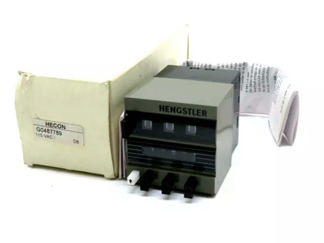 New Hengstler Hecon G0487789 Counter 115Vac
