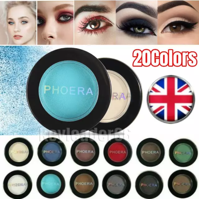 PHOERA Matte Eye Shadow Waterproof Nude Eyeshadow Cosmetic Long-lasting Natural