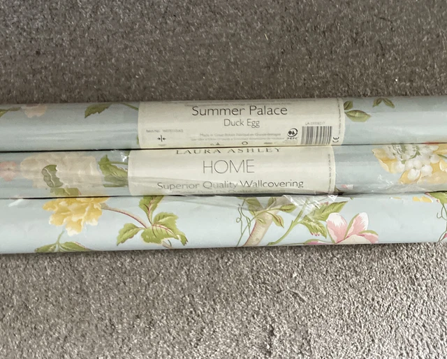 Laura Ashley Tapete Sommerpalast Ente Ei Charge Nr. auf Fotos 2 und 1/2 Rollen