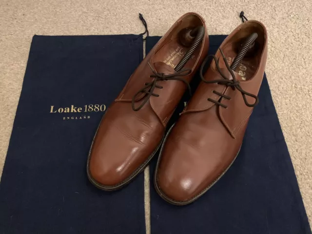 LOAKE 200 CH Men s Brown Leather Lace Up Dress Shoes Size UK 7 20.00 PicClick UK