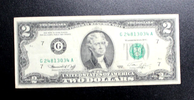 $2 1976 Bicentennial Legal Tender Very  Fine + - Unc Bargain Lot Free Ship
