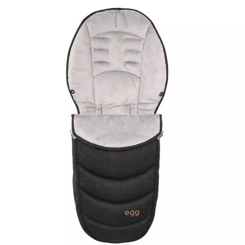Egg quail footmuff clearance black