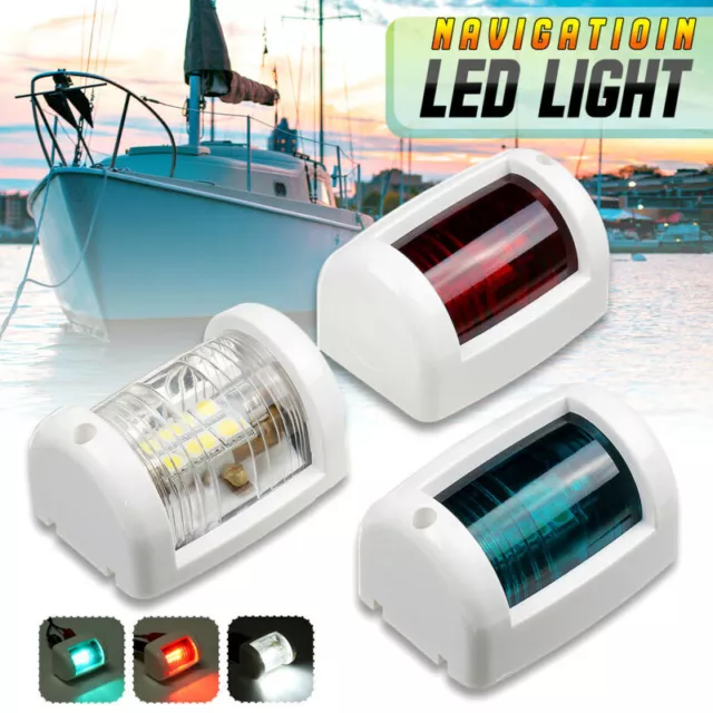 12V LED Yacht Boots Navigationslicht Segellicht für Ponton Skiff wasserdicht