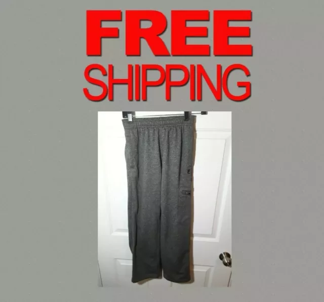 Fila Sport Jogger Sweatpants athletic zip pockets boys girls size M 10/12