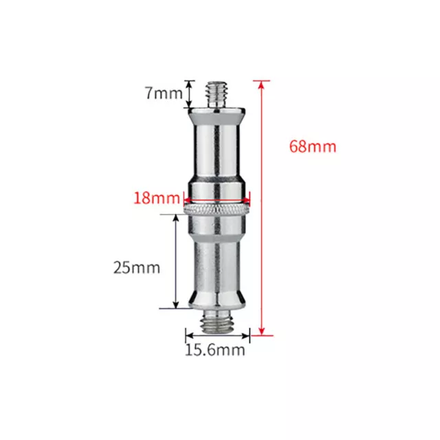 Trípode convertidor de tornillo ligero 3/8 a 1/4 accesorios excelente trípode M-EL