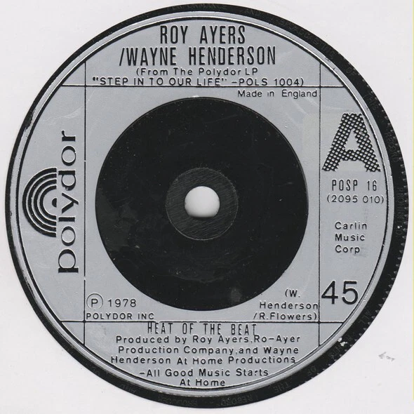 Roy Ayers - Heat Of The Beat - Used Vinyl Record 7 - B8100z