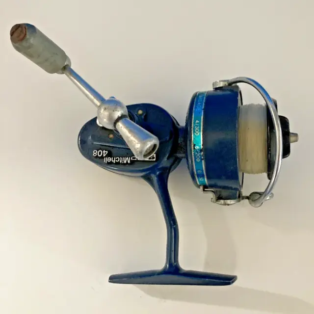 VINTAGE GARCIA MITCHELL 408 Spinning Fishing Reel France Color Blue $9.99 -  PicClick