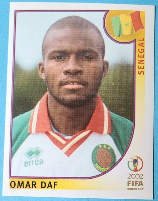 Panini Sammelbilder Fußball WM 2002 Nr. 46 Omar Daf Senegal WC 02 ungeklebt