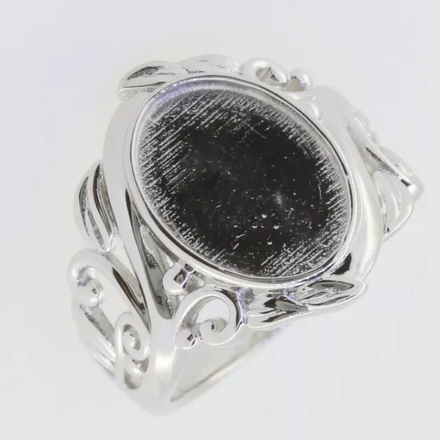 Bague semi-montée en argent sterling 925, réglage OV 14x10mm, cabochon... 3