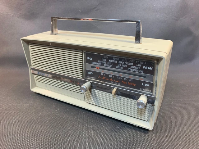 Vintage – Poste Radio Optalix GO à Lampes / Piles, état Correct