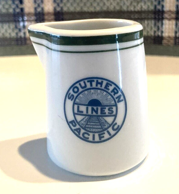 Southern Pacific Railroad Lines Vintage Ceramic Individual Dining Car Creamer
