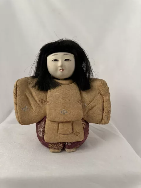 VTG Japanese Kimekomi Doll As Shinto Priest 5”