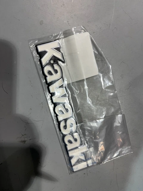 Kawasaki Ninja Fuel Tank Sticker Badge Emblem – Silver/Grey/Black – Original OE (UK Stock)