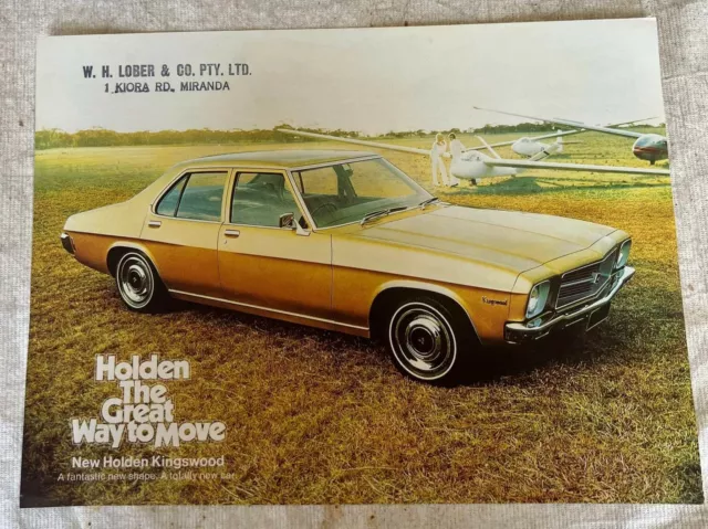 1971 HOLDEN HQ KINGSWOOD  Original Sales Leaflet