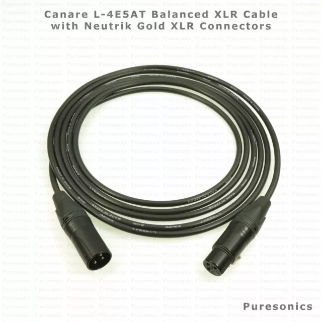 CANARE L-4E5AT Star Quad Balanced / Mic XLR Cable - For Studio, Podcasts etc.