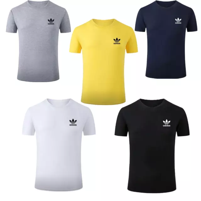 T-Shirt Uomo Donna Adidas Trefoil Logo Cuore Maglia Cotone