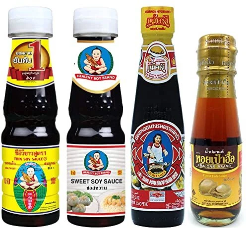 Thai Food Cooking Sauce Kit Essential Set Small-size Bottle