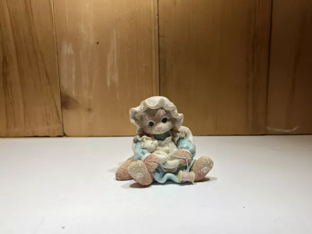 1994 Enesco CALICO KITTENS - You Make It All Better - Cat Figurine 102202 EUC