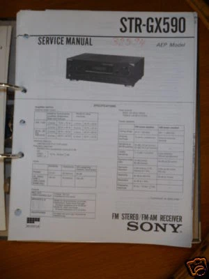 Service manual for Sony STR-GX590 receiver, original!