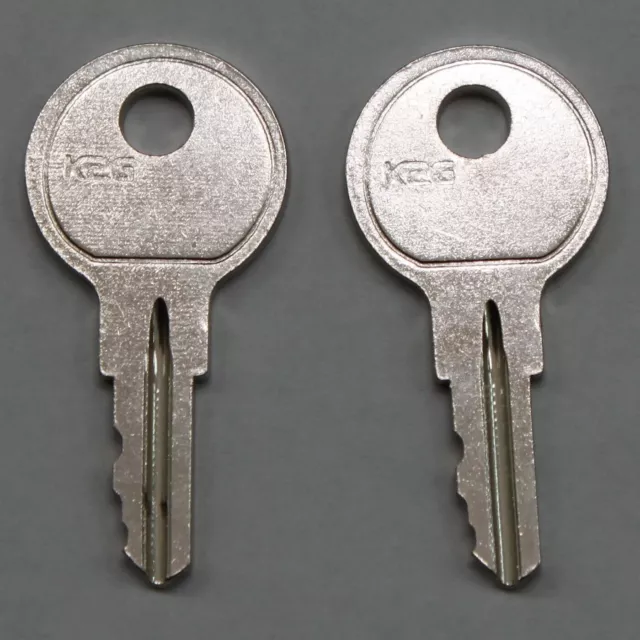 set of 2 keys cut to your Sentry Safe key code C001B - C175B All Models