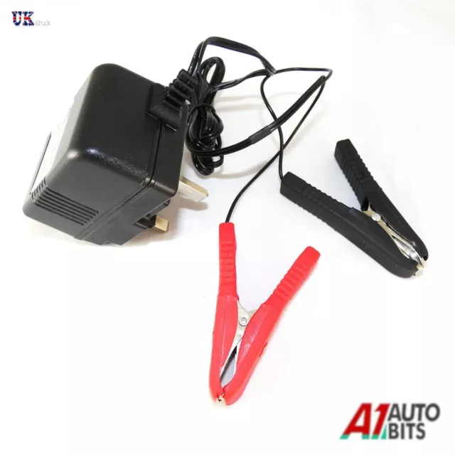 12v 12 Volt Electric Trickle Battery Charger Car Motorcycle Quad Mower Leisure