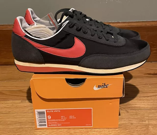 NIKE ELITE VNTG Vintage Runner Black/Sienna US Men’s Sz 9 AJ2565-001 DS ...