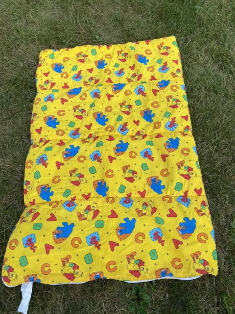 Vintage Sesame Street toddler kids sleeping bag Elmo Cookie Monster Big Bird 3