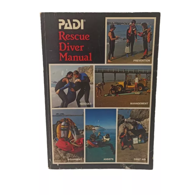 PADI Rescue Diver Manual 1984 Guide Book Scuba Diving Management Paperback