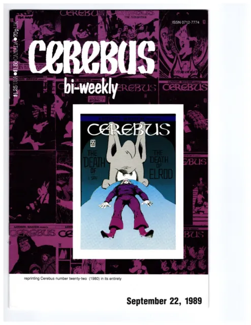 Cerebus Bi-Weekly September 22, 1989 Reprints # 22 VF 8.0 White Pages
