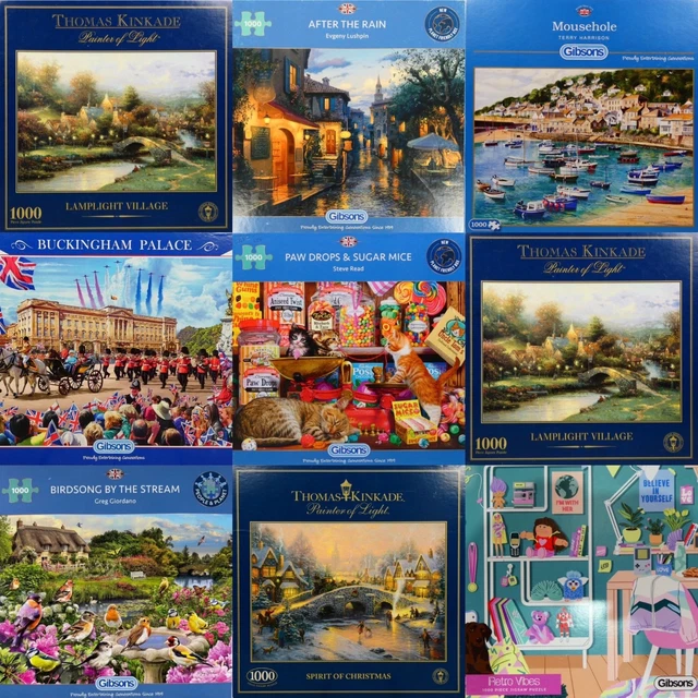 GIBSONS 1000 PIECE Jigsaw Puzzle - Over 30 Various Titles to Choose ...