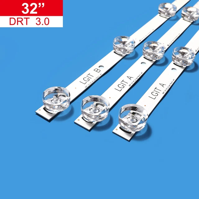 Kit 2 Barres LED Pour TV LG 32" - Réf 6916L-2558A - Modèles 32LH604V, LC320DUEF...