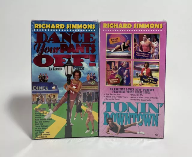 LOT OF 2 Richard Simmons VHS, Dance Dance Your Pants Off, Tonin ...