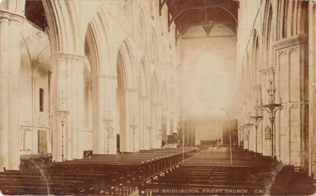 uk14679 bridlington priory church real photo uk