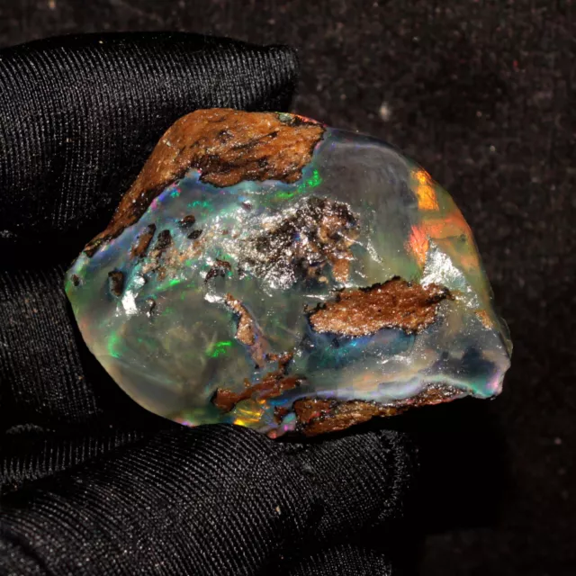 138 CT Grand Opale fire opal rough Naturel ethiopian opal raw 44x32x23MM