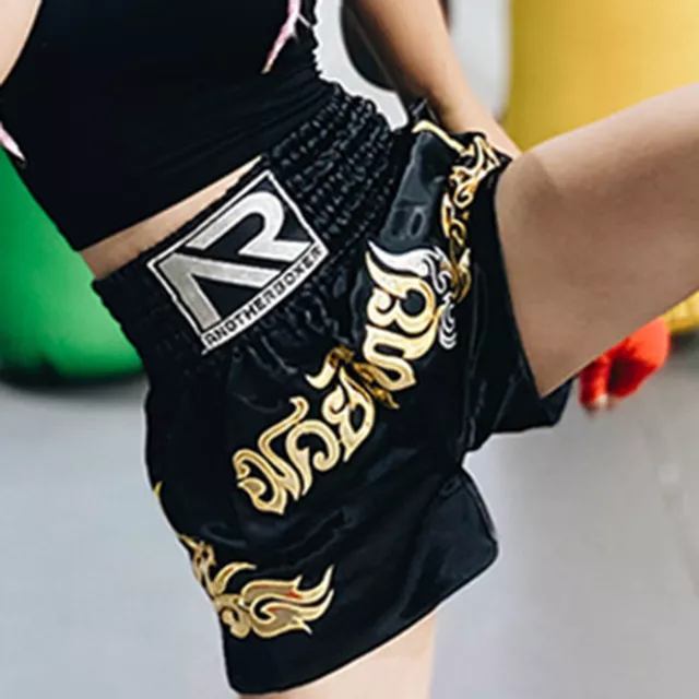 Muay Thai Fight Kick Boxing Shorts Grappling Martial Arts Gear High Elasticity