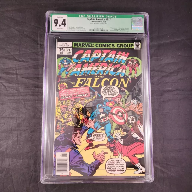 Captain America 217 Marvel Comics CGC Graded 9.4 Qualified 1st Quasar 2