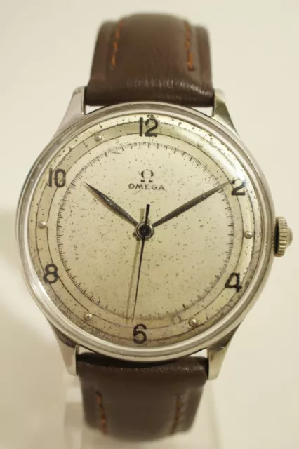 OMEGA ACIER, CALIBRE 280 (30T2 SC), FONCTIONNE PARFAITEMENT, fin des années 40